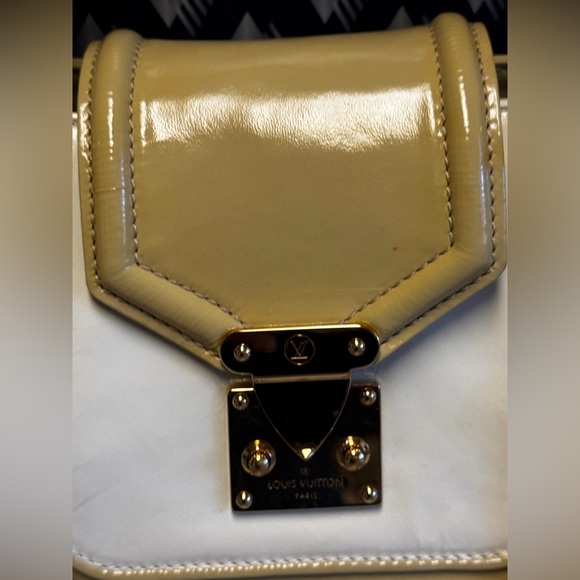 LOUIS VUITTON Vernis Cruise line Sac Picolour Hand Bag Beige/yellow - Picture 9 of 14